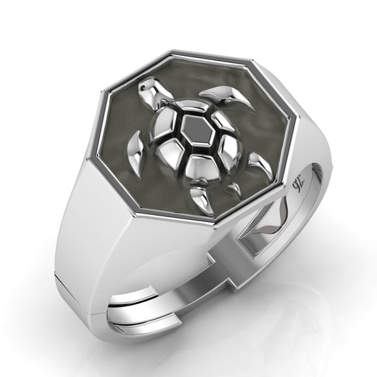 Tortoise Signet Ring