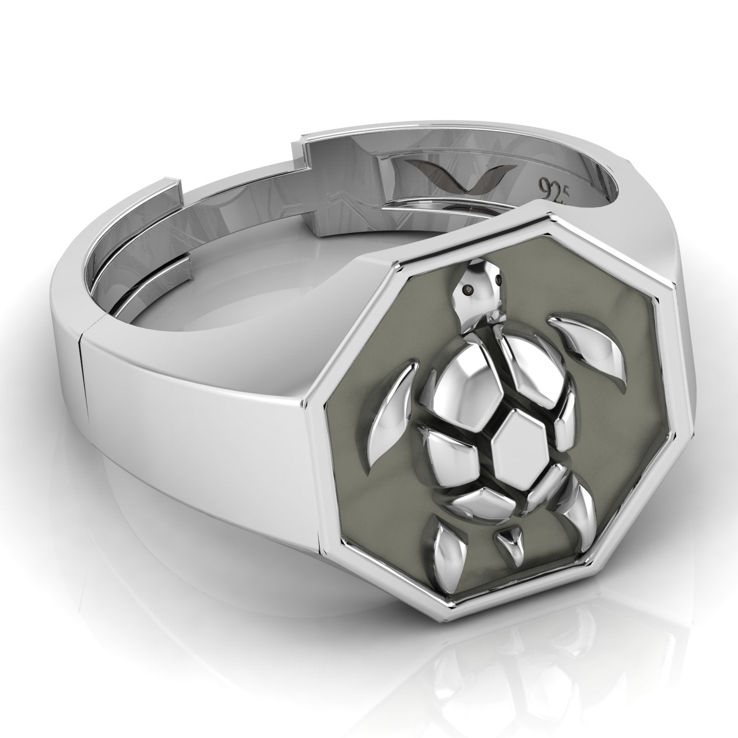 Tortoise Signet Ring